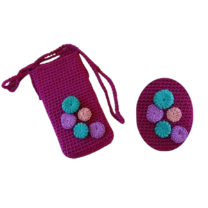 Estuche para celular a crochet